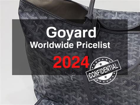 goyard price australia|goyard price list 2024.